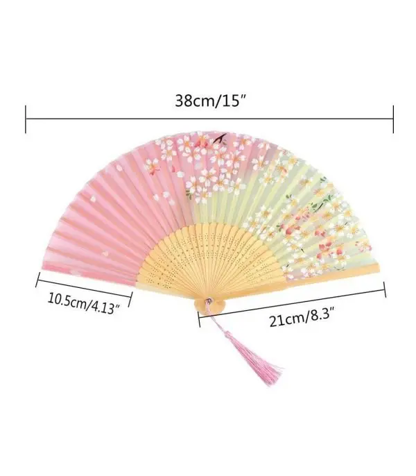 ⁦KUUQA 3 Piece Set, Silk, Luxury Silk Fan⁩ - الصورة ⁦3⁩