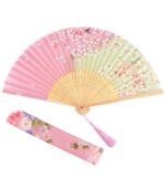 KUUQA 3 Piece Set, Silk, Luxury Silk Fan