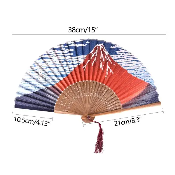 71ED2v6o1cL._UL1500_.jpg KUUQA 3 Piece Set, Silk, Luxury Silk Fan - الصورة 2