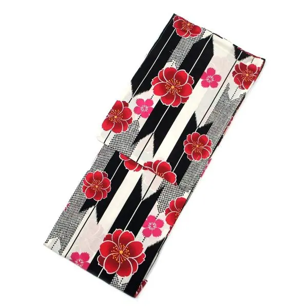 71g5lRHHDsL._UL1200_.jpg Ohkini Women’s Retro Yukata Set, 3-piece Set, One Size Fits All - الصورة 5