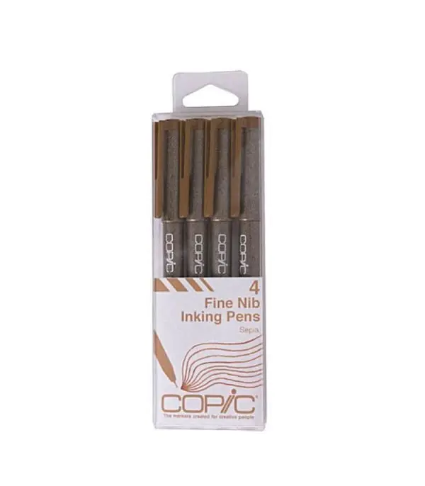 51-OHy9BvlL._SL1000_.jpg أقلام كوبيك Multiliner Sepia Pigment Based Ink - الصورة 1