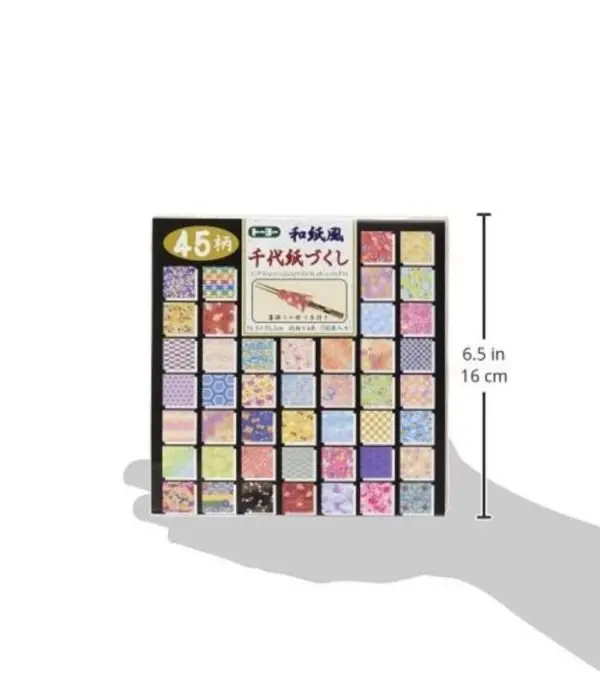 ⁦Toyo Origami Japanese Washi Paper Style 45 patterns, 180 Sheets⁩ - الصورة ⁦6⁩