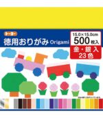 Toyo Economical Origami, 23 Colors, 300 Pieces - الصورة 13