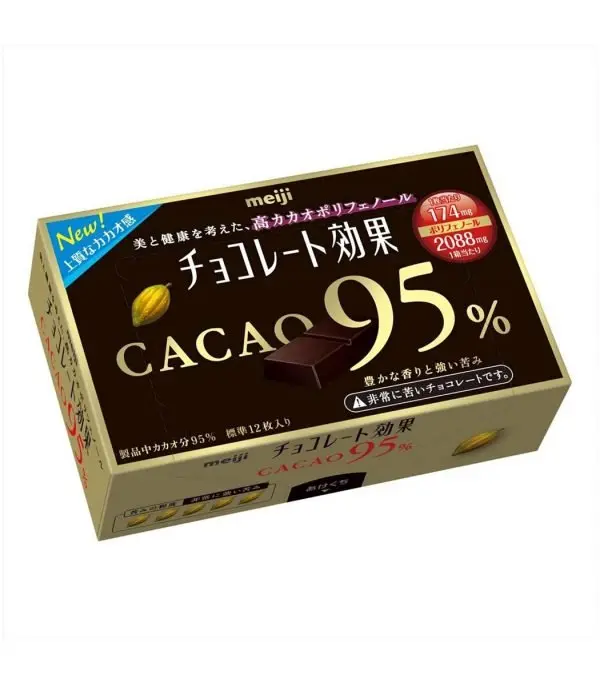 61RLqLttt3L._SL1280_.jpg شوكولاتة Meiji الكاكاو 95٪ - الصورة 1