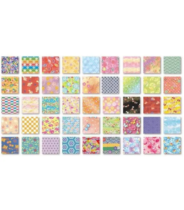⁦Toyo Origami Japanese Washi Paper Style 45 patterns, 180 Sheets⁩ - الصورة ⁦2⁩