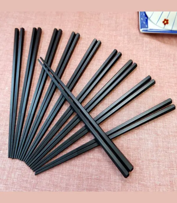 81N7K3QDxqL._SL1200_.jpg Non-Slip Chopsticks 10 Pairs Set - الصورة 4
