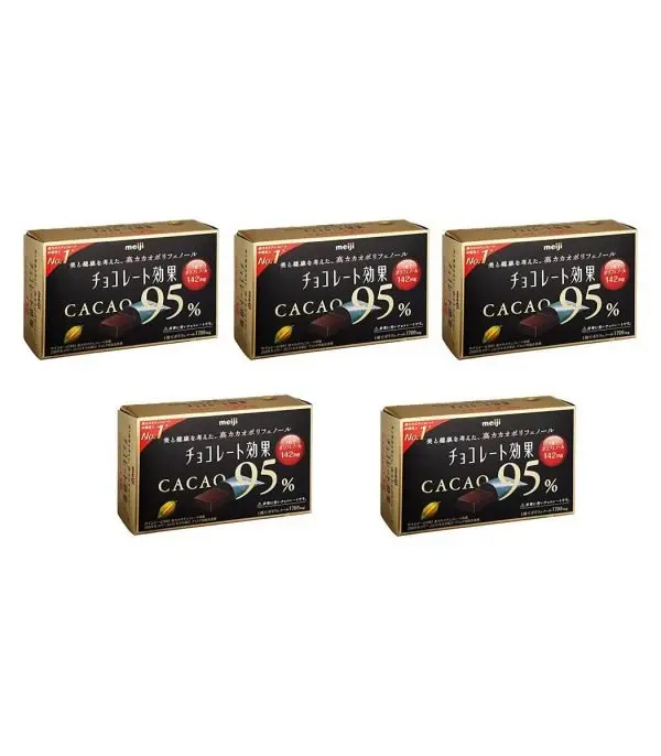 81Zckp4OIYL._SL1500_.jpg شوكولاتة Meiji الكاكاو 95٪ - الصورة 4