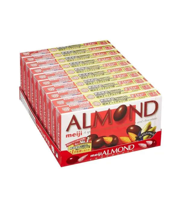 91pGNs0qD7L._SL1500_.jpg شوكولاتة Meiji مع اللوز - الصورة 3