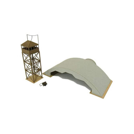 sankei 1/144 Aviation Series Spectacle WW1 Aviation Bases 掩体 mk-mk08 Bunker – 10 Paper Craft