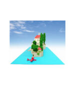 Hotel Adriano pig 1/300 Studio Ghibli Series Red MK07-15 (Paper Craft) by Sankei - الصورة 9