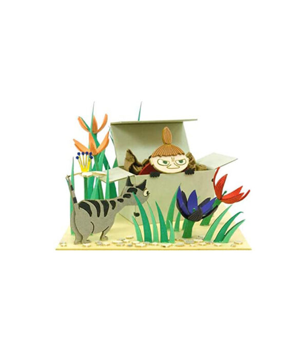 41OpNRLa1RL._AC_.jpg Sankei Moomin Mini Mini Chibi in Box Papercraft MP09-02 - الصورة 1