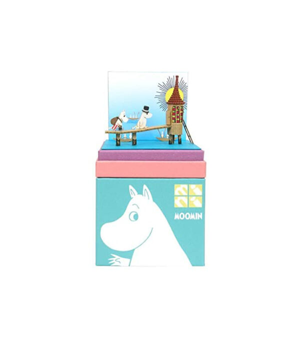 ⁦Sankei Moomin Mini Water Bathing Shed Paper Craft MP09-04⁩ - الصورة ⁦5⁩