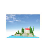 Hotel Adriano pig 1/300 Studio Ghibli Series Red MK07-15 (Paper Craft) by Sankei - الصورة 10