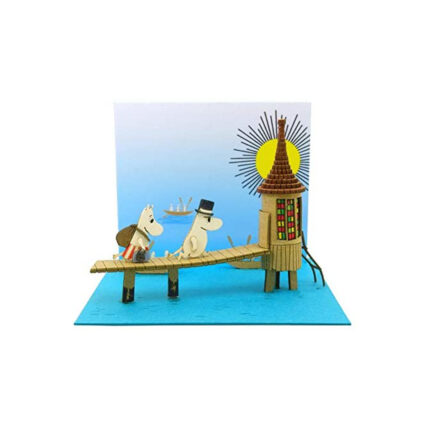 Sankei Moomin Mini Water Bathing Shed Paper Craft MP09-04