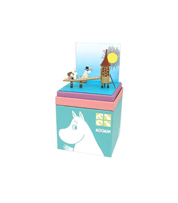 ⁦Sankei Moomin Mini Water Bathing Shed Paper Craft MP09-04⁩ - الصورة ⁦3⁩