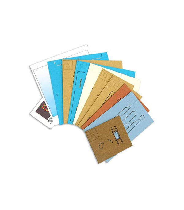 ⁦Sankei Moomin Mini Water Bathing Shed Paper Craft MP09-04⁩ - الصورة ⁦6⁩