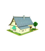 ⁦Sankei MP07-36 Studio Ghibli Series 1/150 The Arietty's House of Rental Papercraft⁩ - الصورة ⁦2⁩