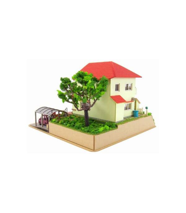512cYlUZ7L._AC_.jpg Sankei MK07-08 Mini Chuaato Kit Studio Ghibli Series Pony on the Cliff, House of Sosuke and Pony 1/150 Scale Papercraft - الصورة 2