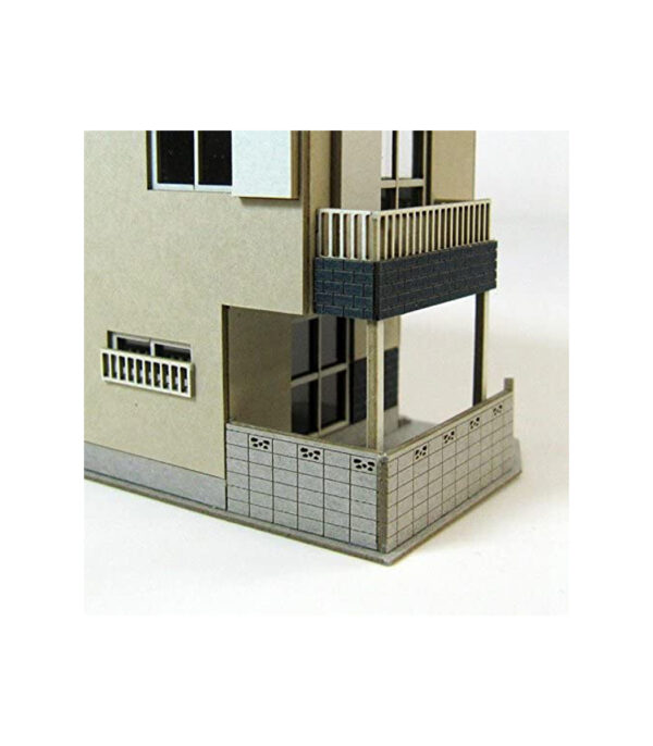⁦Sankei Nostalgic Diorama Series 1/150 Private House E Paper Craft MP03-107⁩ - الصورة ⁦4⁩
