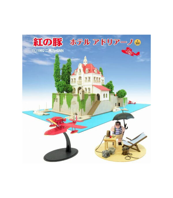 511YhTYAouL._AC_.jpg Hotel Adriano pig 1/300 Studio Ghibli Series Red MK07-15 (Paper Craft) by Sankei - الصورة 11
