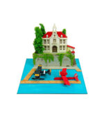 Sankei MP07-21 Studio Ghibli Mini Red Pig, Adriano and Aircraft Non-Scale Papercraft