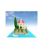 Hotel Adriano pig 1/300 Studio Ghibli Series Red MK07-15 (Paper Craft) by Sankei - الصورة 4