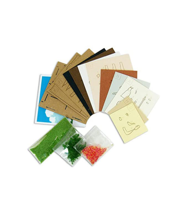 ⁦Sankei MP07-67 Studio Ghibli Mini Windy Hills Non-Scale Paper Craft⁩ - الصورة ⁦7⁩