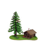 Sankei MP07-39 Studio Ghibli Series 1/150 Kiki's Delivery Service Kiki and Ursula Atelier Papercraft