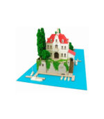 Hotel Adriano pig 1/300 Studio Ghibli Series Red MK07-15 (Paper Craft) by Sankei - الصورة 2