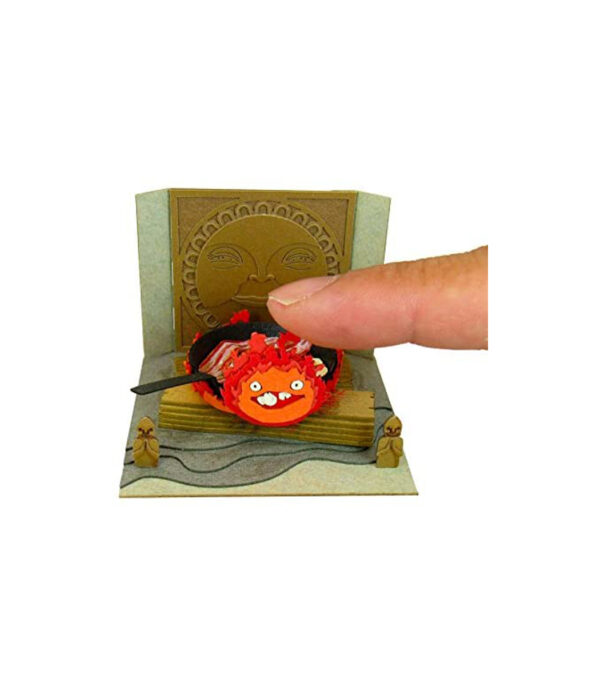 ⁦Sankei MP07-33 Studio Ghibli Mini Howl's Moving Castle Calcifer and Bacon Eggs Non-Scale Papercraft⁩ - الصورة ⁦6⁩