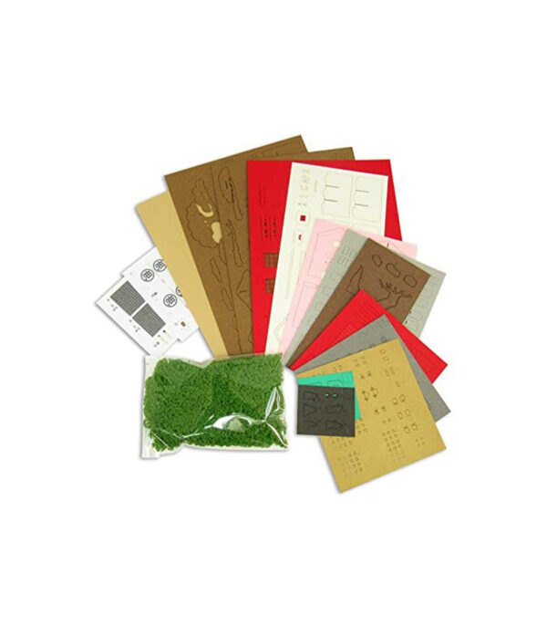 ⁦Sankei Studio Ghibli Series 1/150 Spirited Away Miraculous Town-5 MK07-28 Papercraft⁩ - الصورة ⁦7⁩