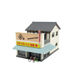 Sankei MP03-101 Natsushi Diorama Series Bicycle Shop 1/150 Papercraft