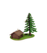 ⁦Sankei MP07-39 Studio Ghibli Series 1/150 Kiki's Delivery Service Kiki and Ursula Atelier Papercraft⁩ - الصورة ⁦2⁩