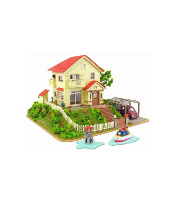 51riV7JyFaL._AC_.jpg Sankei MK07-08 Mini Chuaato Kit Studio Ghibli Series Pony on the Cliff, House of Sosuke and Pony 1/150 Scale Papercraft - الصورة 1