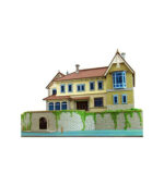 ⁦Sankei MK07-24 Studio Ghibli Series Memorial Marny Wet House 1/220 Scale Papercraft⁩ - الصورة ⁦9⁩