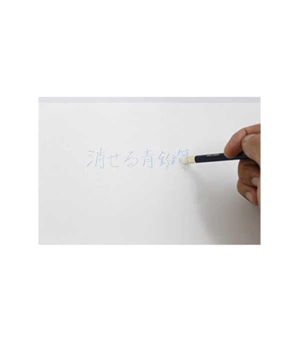 31G7WkO7W8L._AC_.jpg 三菱鉛筆 Erasable Blue Pencil 2453 with Rubber, 1 Dozen k2453  - 画像 (5)