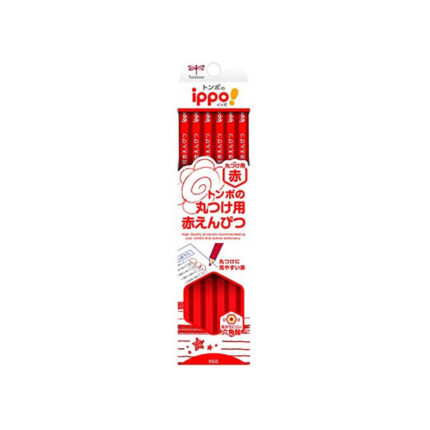 Tombow CV-KIV Red Pencil ippo! For Rolling Up 1 Dozen