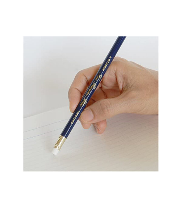 419mXdGBiZL._AC_.jpg 三菱鉛筆 Erasable Blue Pencil 2453 with Rubber, 1 Dozen k2453  - 画像 (4)