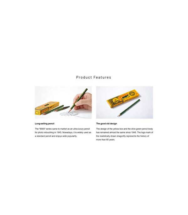 41ChqoaRzCL._AC_.jpg Tombow Pencil 8900 2B 1 Dozen 8900-2B - الصورة 7