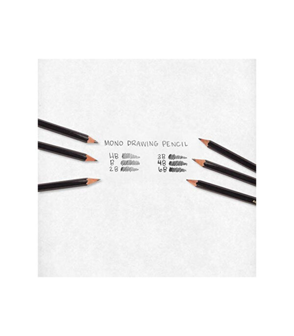 ⁦(2B) - Tombow MONO Drawing Pencil, 2B, Graphite 12-Pack⁩ - الصورة ⁦4⁩