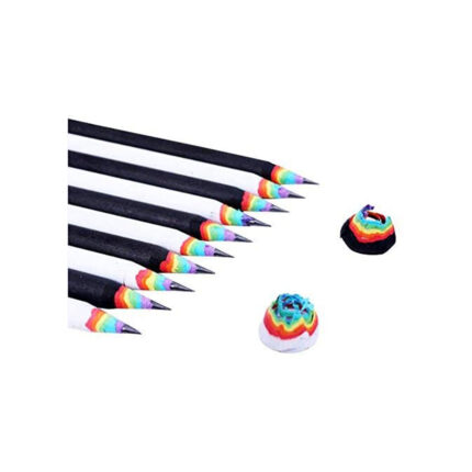 AYOMI Pencil HB (Value Set of 10) Rainbow Pencils Pencil Pencil Pencil Cute Rainbow Fish Tip Stylish Gift Stationery Funny Miscellaneous Cynthia Present Rainbow Pencils, Cute Pencils Set of 10