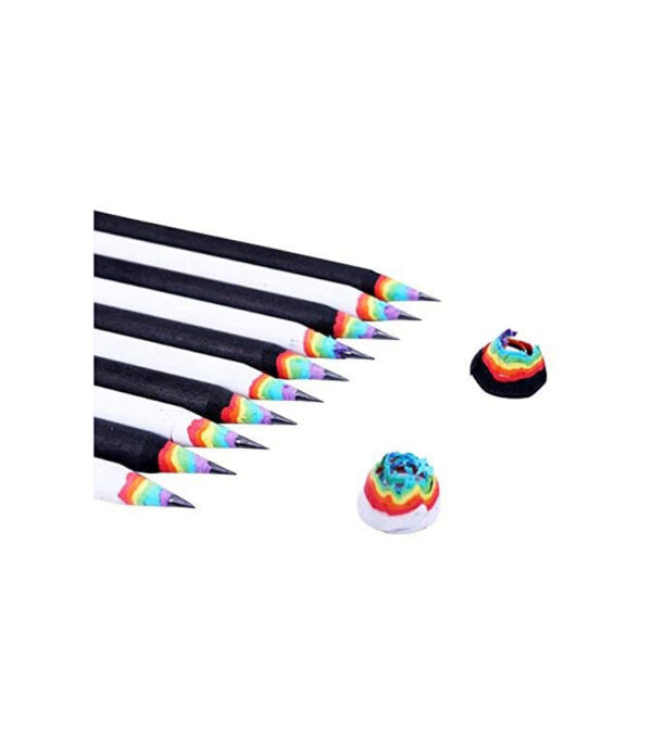 ⁦AYOMI Pencil HB (Value Set of 10) Rainbow Pencils Pencil Pencil Pencil Cute Rainbow Fish Tip Stylish Gift Stationery Funny Miscellaneous Cynthia Present Rainbow Pencils, Cute Pencils Set of 10⁩ - الصورة ⁦1⁩