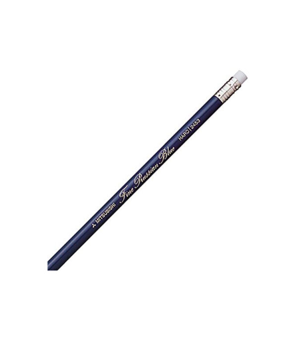 41N2iw-clBL._AC_.jpg 三菱鉛筆 Erasable Blue Pencil 2453 with Rubber, 1 Dozen k2453  - 画像 (3)