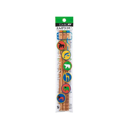 tonbo鉛筆 Pencil Hello Nature Sweat How B ACF – 350E, 3-Pack