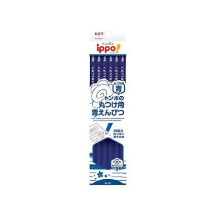 Tombow Pencil Colored Pencils, ippo! Blue Pencil for Rounding, Pack of 12 CV-KIP