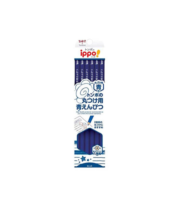 41UAP07ZFL._AC_.jpg Tombow Pencil Colored Pencils, ippo! Blue Pencil for Rounding, Pack of 12 CV-KIP - الصورة 1