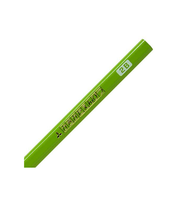 ⁦Mitsubishi Pencil K45632B Kakata Pencil Triangle Shaft 2B Yellow Green⁩ - الصورة ⁦3⁩