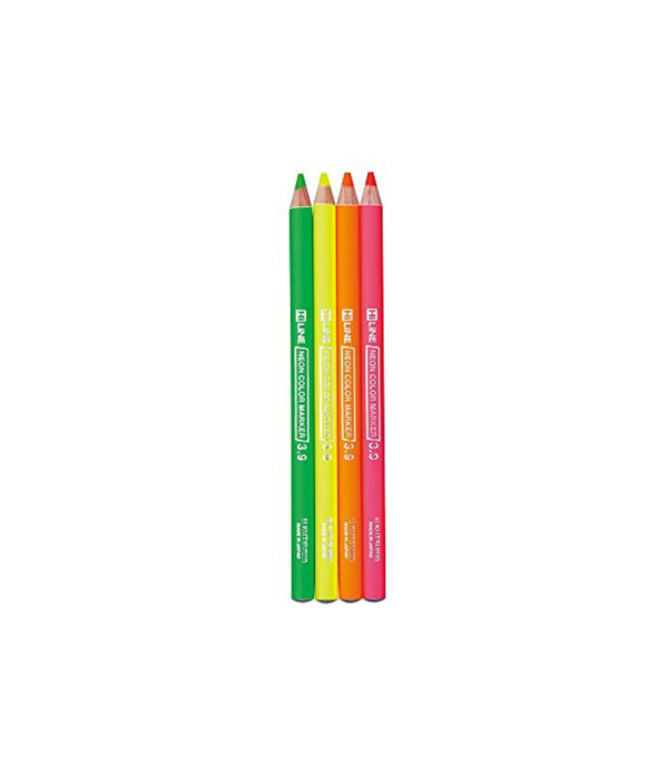 41wu-suOJyL._AC_.jpg Kutsuwa HiLINE Pencil Highlighter, PA001, Set of 4 Colors - الصورة 3