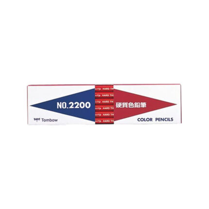 tonbo鉛筆 Hard colored pencil 2200 – 25 Red 1 Dozen