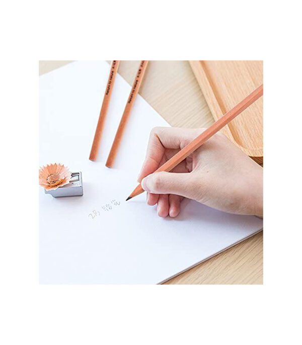 DigHealth Pencil Hexagonal Axis 2B Pencil, Set of 50, Raw Wood, Recycled Pencils, Great Gift for Kindergarten Entrance, School Entrance, Graduation, Commemorative - 画像 (8)